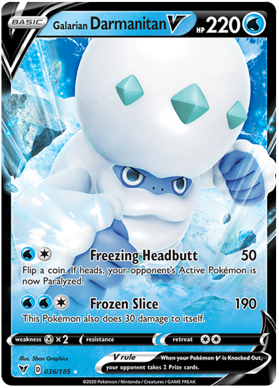 Galarian Darmanitan V 036/185-Kantocards