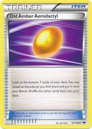 Old Amber Aerodactyl 97/108-Kantocards