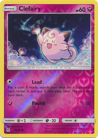 Clefairy 38/68 - Holo Reverse-Kantocards