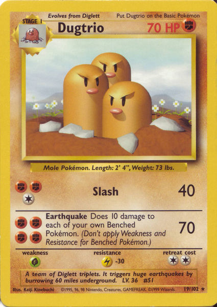 Dugtrio 19/102-Kantocards