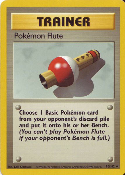 Pokemon Flute 86/102-Kantocards