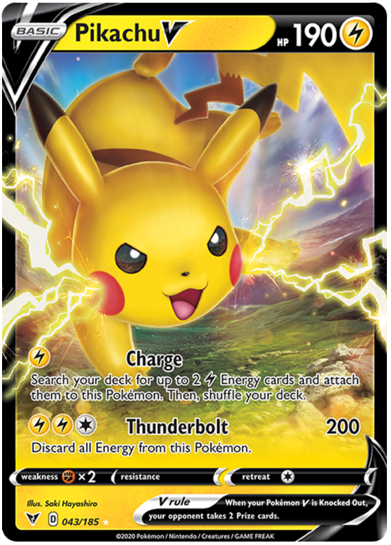 Pikachu V 043/185-Kantocards