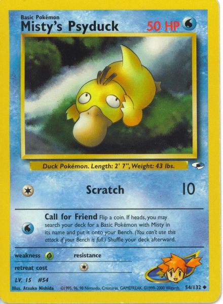 Misty's Psyduck 54/132-Kantocards