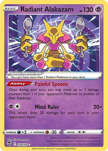 Radiant Alakazam 059/195-Kantocards