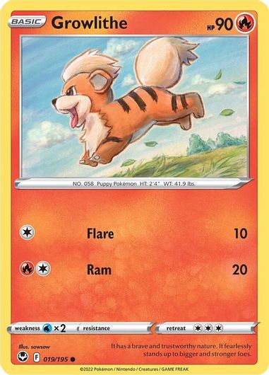 Growlithe 019/195-Kantocards