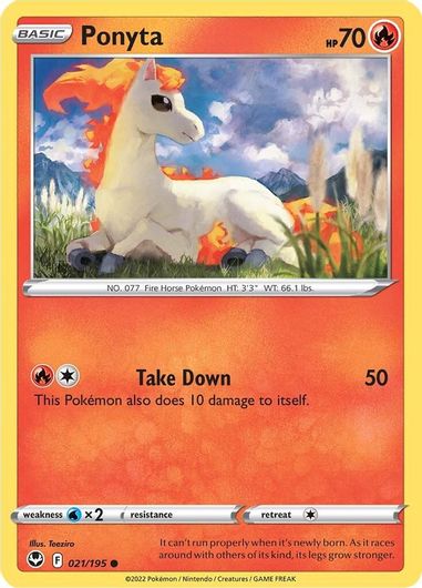 Ponyta 021/195-Kantocards