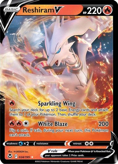 Reshiram V 024/195-Kantocards