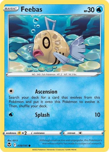 Feebas 039/195 Reverse Holo-Kantocards