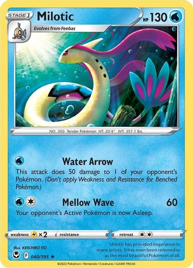 Milotic 040/195 Reverse Holo-Kantocards