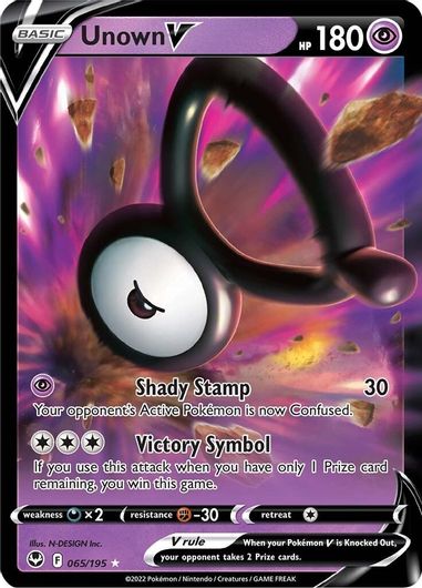 Unown V 065/195-Kantocards
