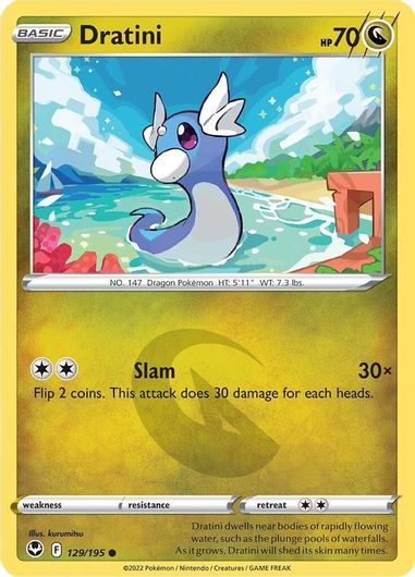 Dratini 129/195 Reverse Holo-Kantocards