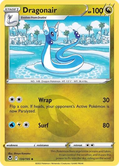 Dragonair 130/195 Reverse Holo-Kantocards