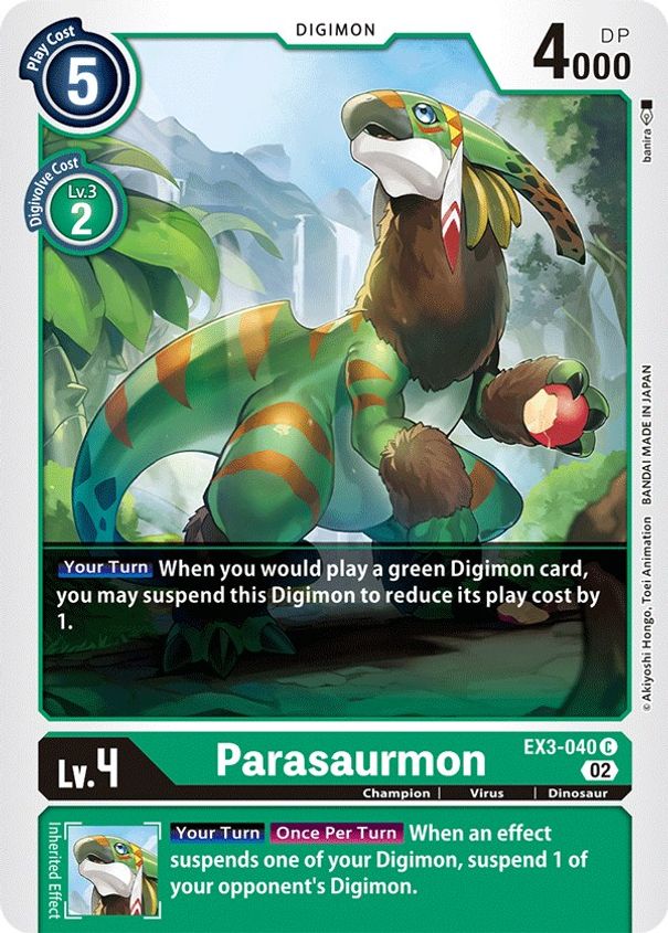 Parasaurmon EX3-040-Kantocards