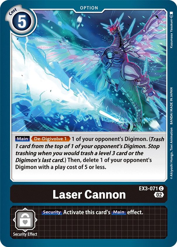 Laser Cannon EX3-071-Kantocards