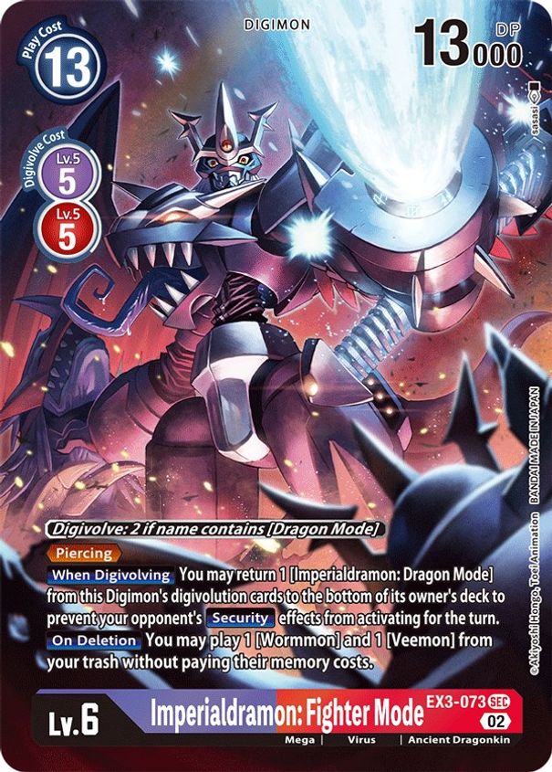 Imperialdramon: Fighter Mode (Alternate Art) EX3-073-Kantocards