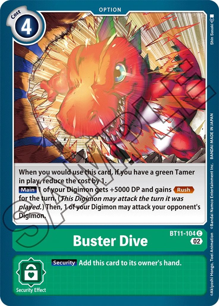 Buster Dive BT11-104-Kantocards