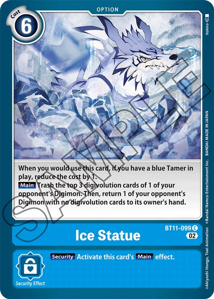 Ice Statue BT11-099 Holo-Kantocards