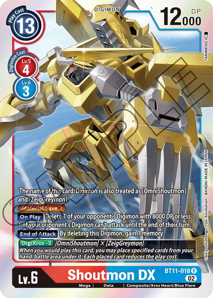 Shoutmon DX BT11-018-Kantocards