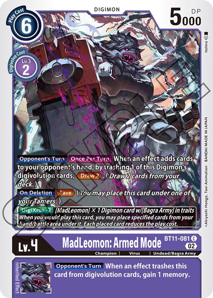 MadLeomon: Armed Mode BT11-081-Kantocards