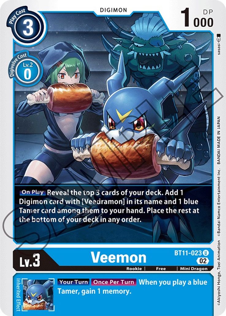 Veemon BT11-023 Holo-Kantocards