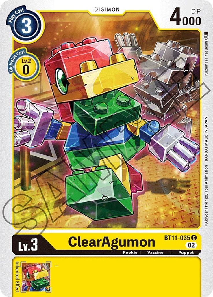 ClearAgumon BT11-035-Kantocards
