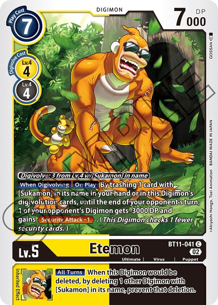 Etemon BT11-041 Holo-Kantocards