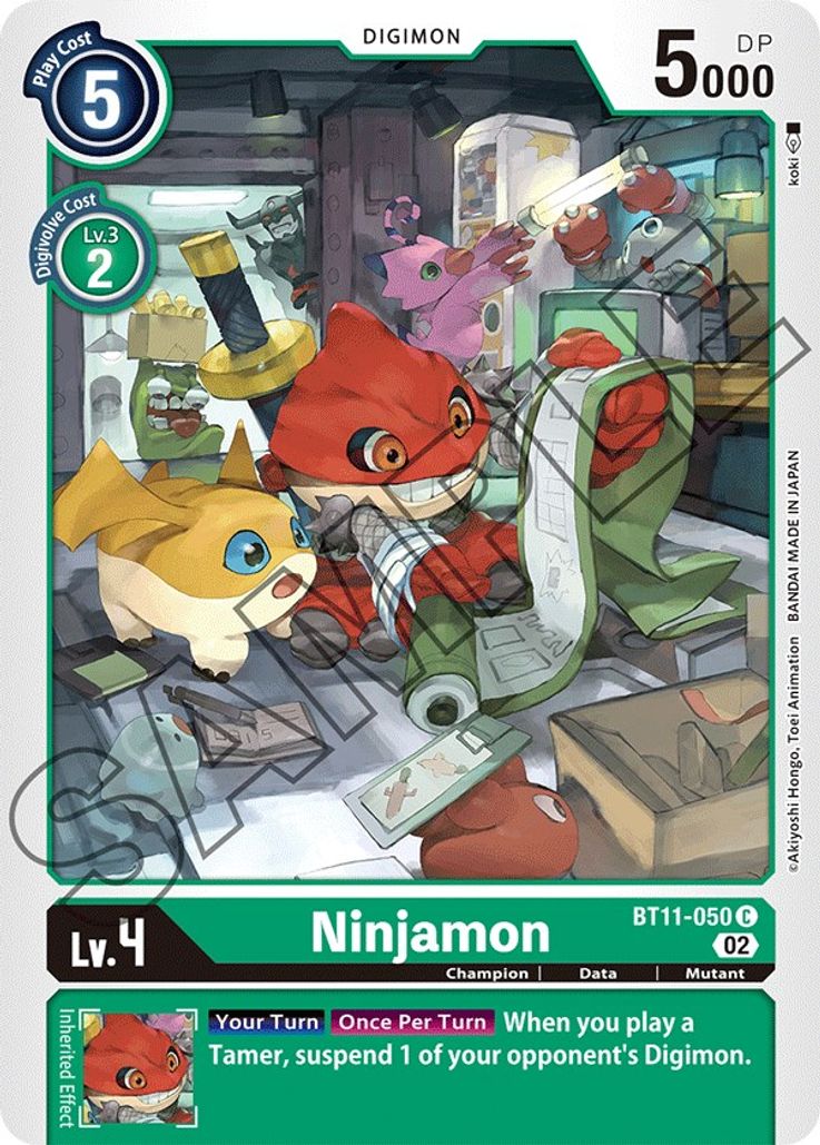 Ninjamon BT11-050 Holo-Kantocards