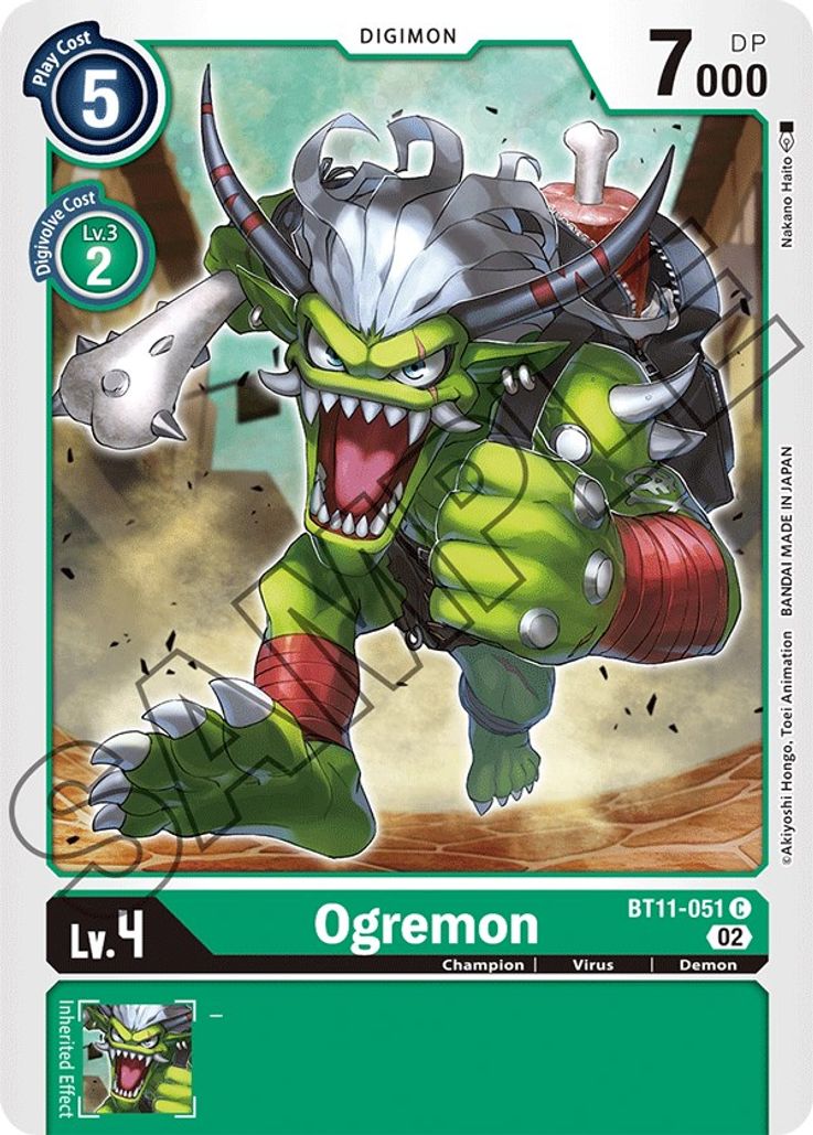 Ogremon BT11-051 Holo-Kantocards