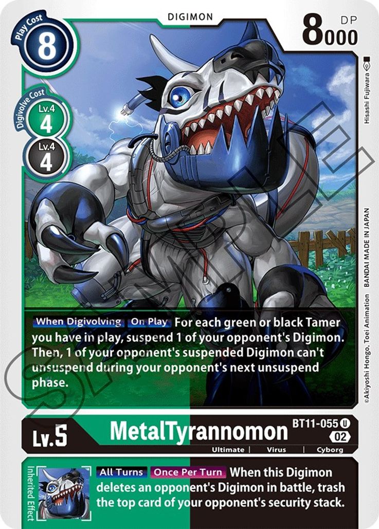 MetalTyrannomon BT11-055 Holo-Kantocards