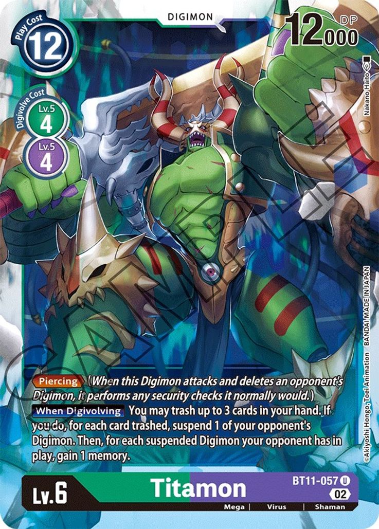 Titamon BT11-057 Holo-Kantocards