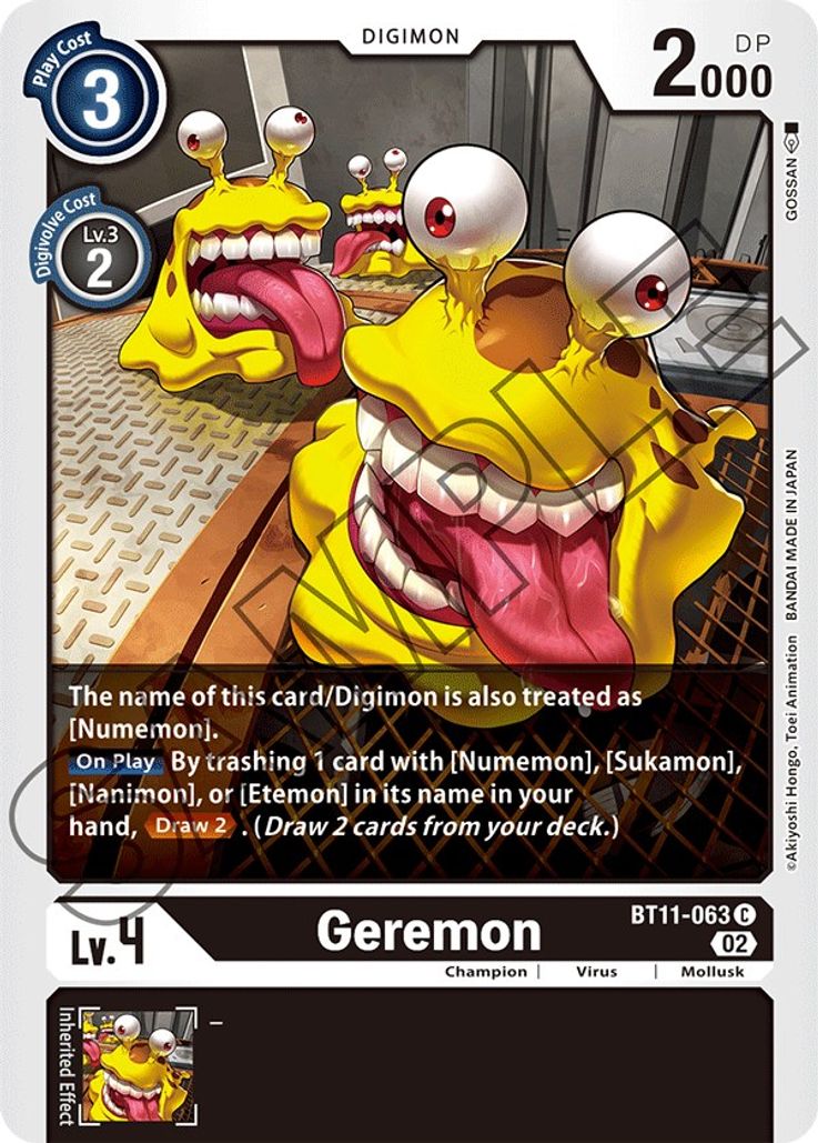 Geremon BT11-063 Holo-Kantocards