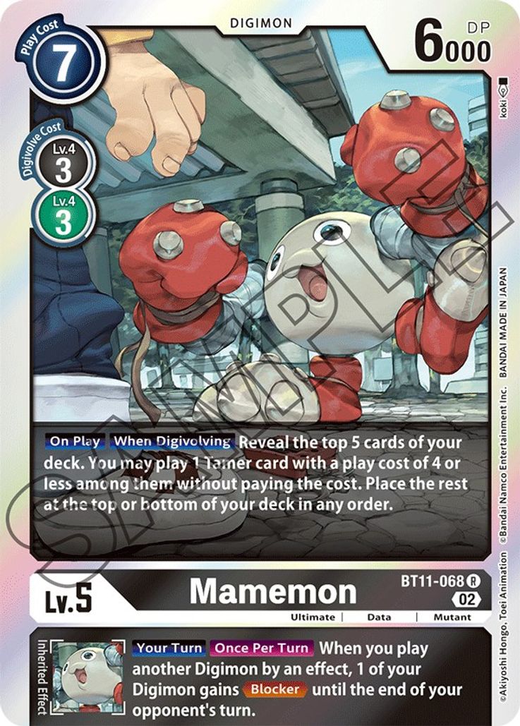 Mamemon BT11-068 Holo-Kantocards