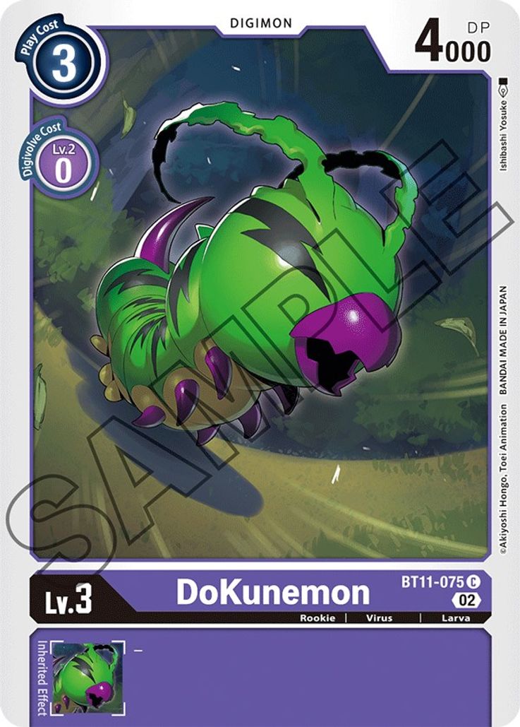 DoKunemon BT11-075 Holo-Kantocards