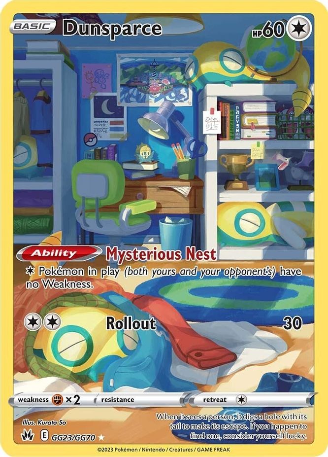 Dunsparce GG23/GG70-Kantocards