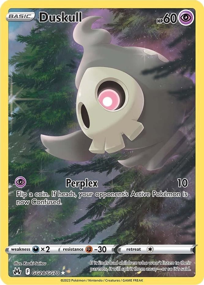 Duskull GG28/GG70-Kantocards