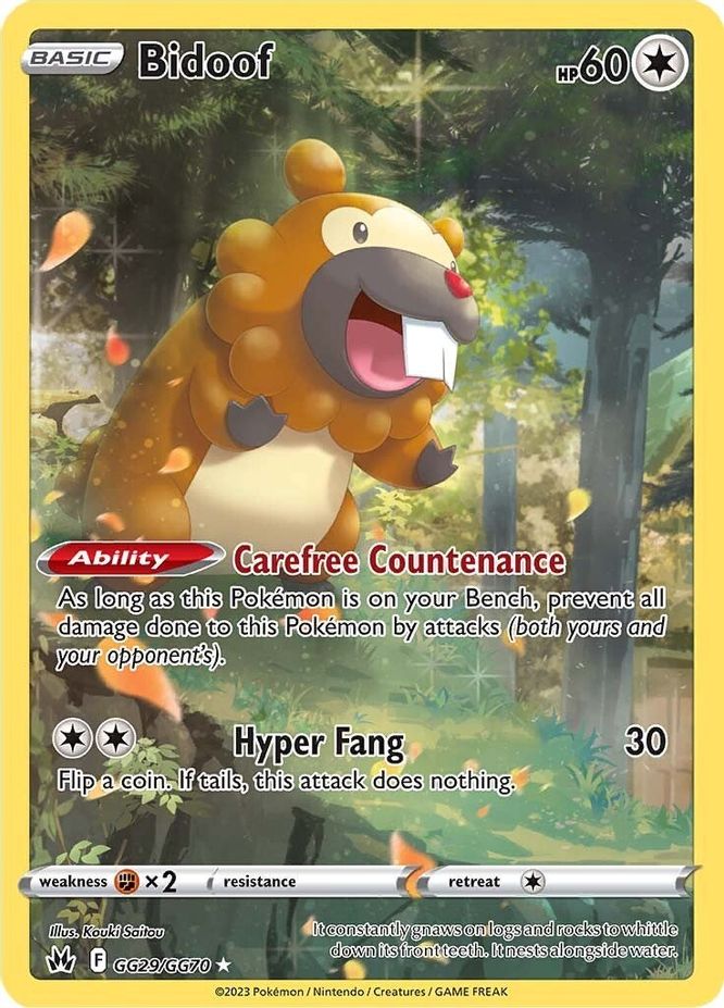 Bidoof GG29/GG70-Kantocards