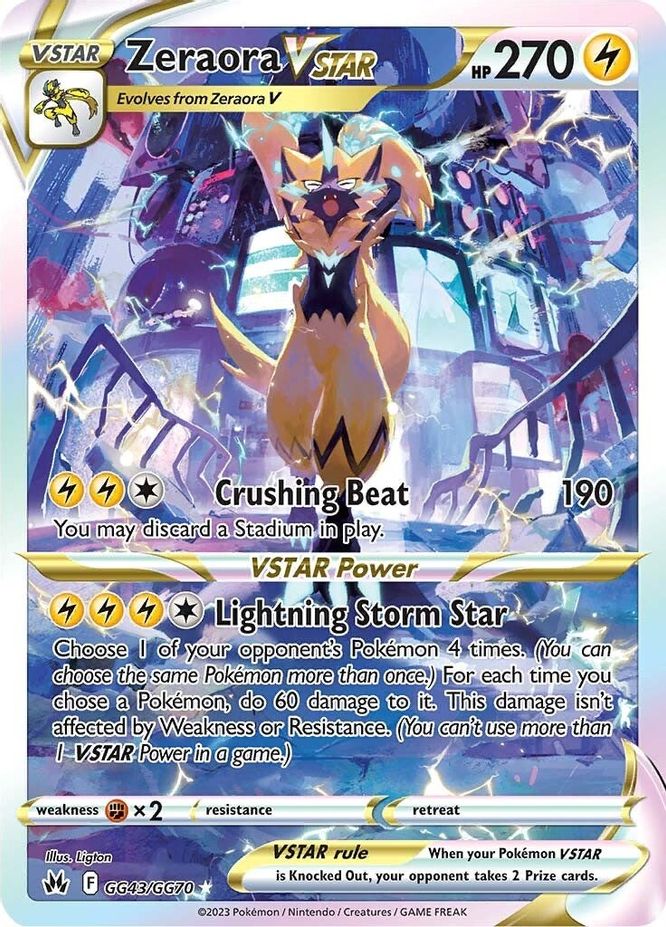 Zeraora VSTAR GG43/GG70-Kantocards