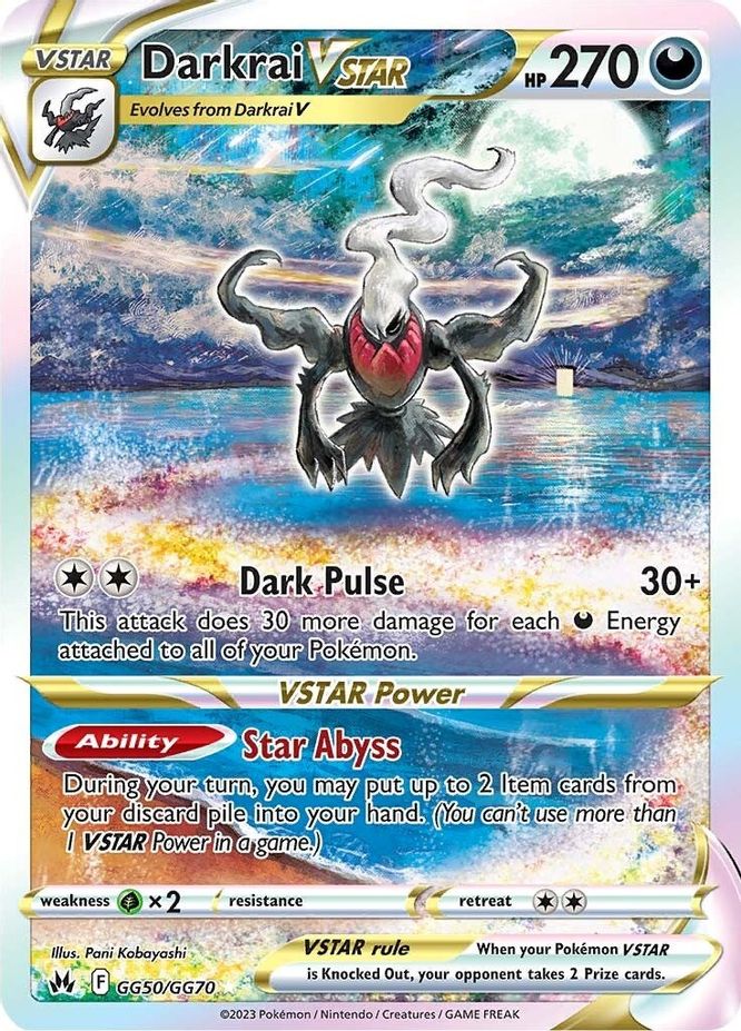 Darkrai VSTAR GG50/GG70-Kantocards