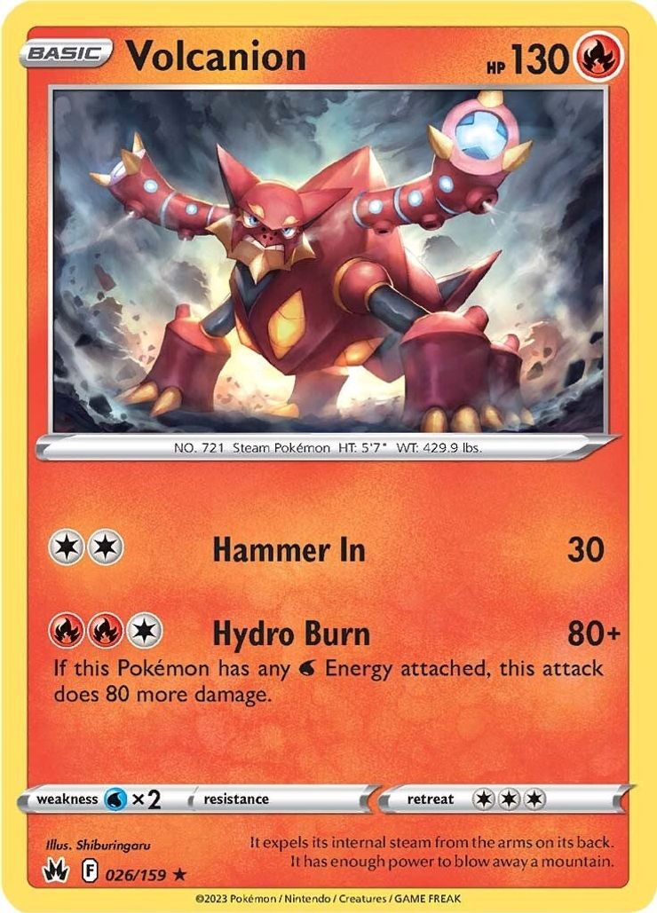 Volcanion 026/159 - Holo-Kantocards