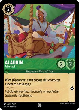 Aladdin - Prince Ali - 69/204 - Common - Cold Foil-Kantocards