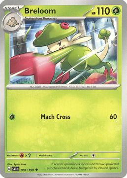 Breloom - 004/198 Reverse Holo-Kantocards