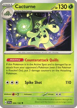Cacturne - 006/198 Reverse Holo-Kantocards