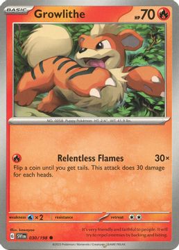 Growlithe - 030/198-Kantocards
