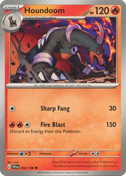 Houndoom - 034/198-Kantocards