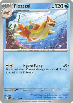 Floatzel - 047/198 Reverse Holo-Kantocards