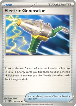 Electric Generator - 170/198 Reverse Holo-Kantocards