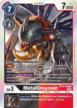 MetalGreymon BT12-068 R-Kantocards