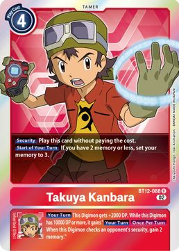 Takuya Kanbara BT12-088 R-Kantocards