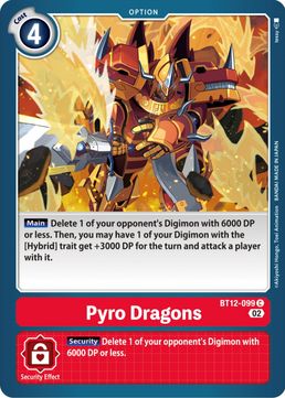 Pyro Dragons BT12-099 C-Kantocards