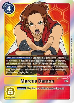 Marcus Damon BT12-092 R-Kantocards